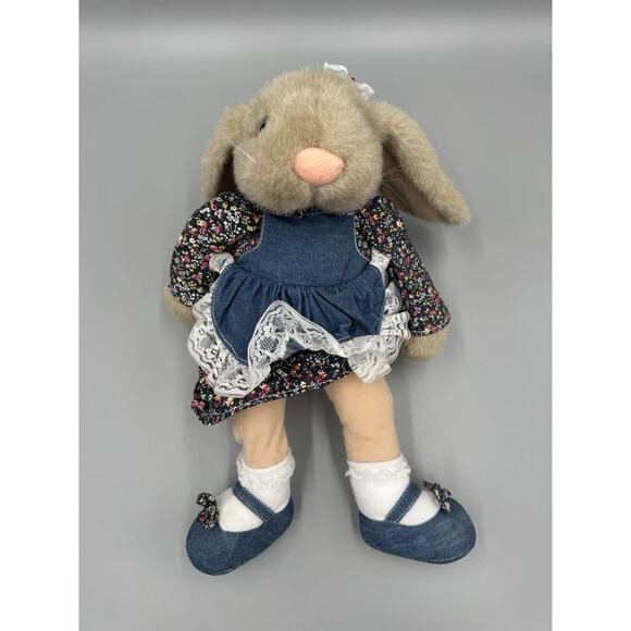 Vintage 1995 24K Polar Puff Candy Bunny Rabbit 16”Plush Mighty Star - Picture 1 of 7